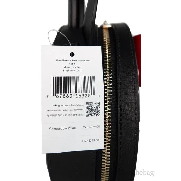 NEW Kate Spade X Disney Minnie Mouse Small Crossbody Bag Refined Grain Leather - Picture 5 of 9